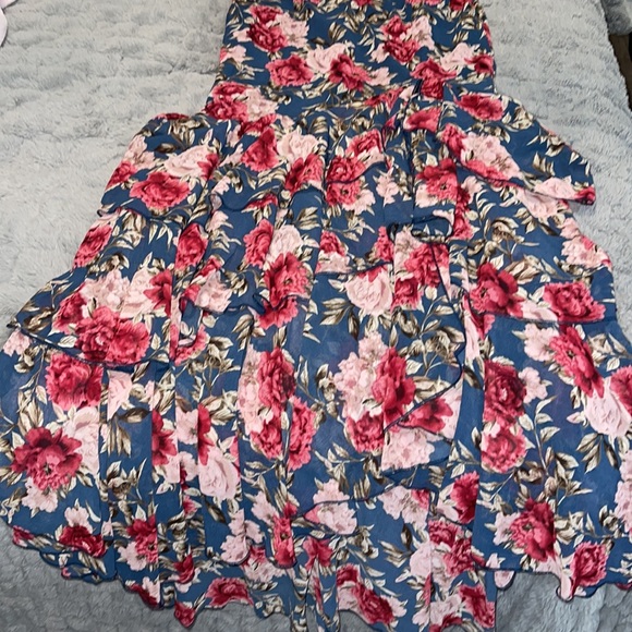 SHEIN | Floral Print Ruffled Mermaid Dress - Picture 10 of 15